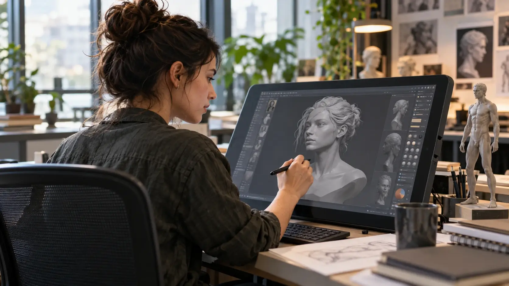 Character Artist — professional studio workplace