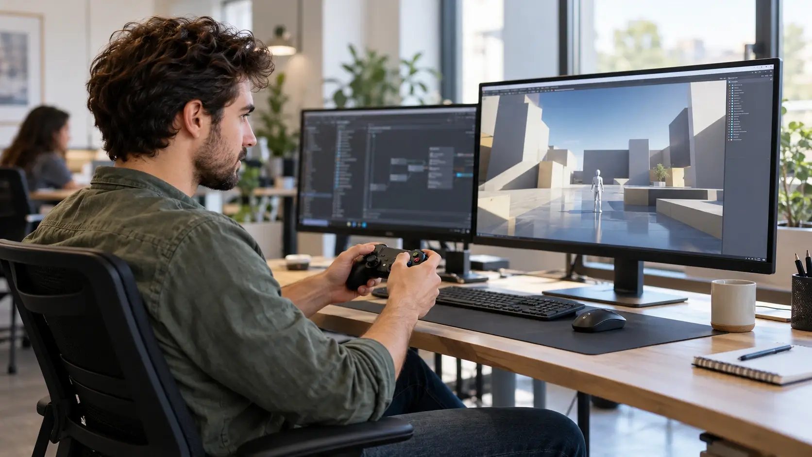 Gameplay Developer — professional studio workplace